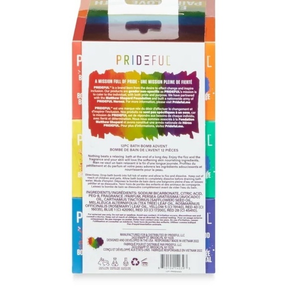 Bath Bombs- Prideful's 12 Piece Bath Bombs Advent Calendar Set - Picture 6 of 11